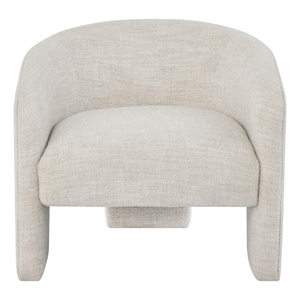 Universal Furniture Kenzi Accent Chair in Ivory Performance Fabric