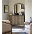 Universal Furniture Curved Wood Front 6 Drawer Dresser in Antiqued Grey Oak