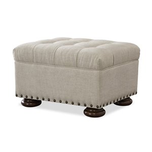 Universal Furniture Maxwell Upholstered Ottoman in Linen