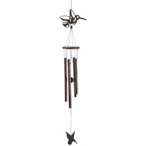 zingz & thingz hummingbird metal wind chimes in copper