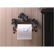 Zingz & Thingz Plastic Black Bear Toilet Paper Holder in Black and Brown