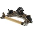 Zingz & Thingz Plastic Black Bear Toilet Paper Holder in Black and Brown