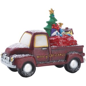 zingz & thingz plastic light-up toy delivery truck in red