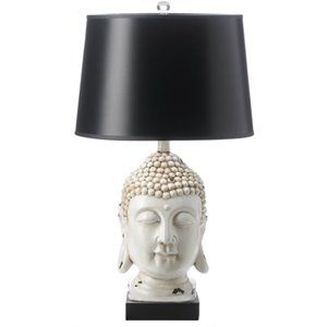 Zingz & Thingz Nikki Chu Laos Plastic Buddha Table Lamp in Black