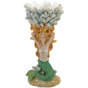 Zingz & Thingz Multicolored Plastic Grand Mermaid Candleholder
