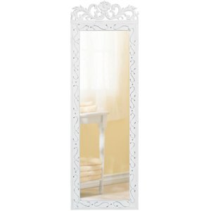 zingz & thingz elegant decorative wall mirror in white