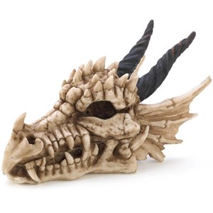 zingz & thingz multicolored plastic snarling dragon skull treasure trove box
