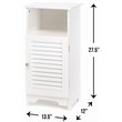 Zingz & Thingz Nantucket Wooden Storage Cabinet in White