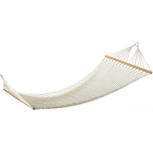 zingz & thingz 2 person cotton hammock in cream