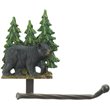 Zingz & Thingz Plastic Black Bear Toilet Paper Holder in Black and Green