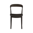 Bamax Layla Chair Bamboo seat in Charcoal