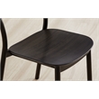 Bamax Layla Chair Bamboo seat in Charcoal