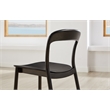 Bamax Layla Chair Bamboo seat in Charcoal