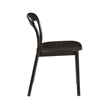 Bamax Layla Chair Bamboo seat in Charcoal