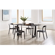 Bamax Layla Chair Bamboo seat in Charcoal