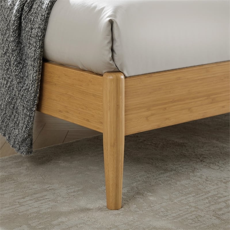 Bamax Ria Eastern King Platform Bed in Caramelized