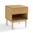 Bamax Ria 1 Drawer Nightstand in Caramelized