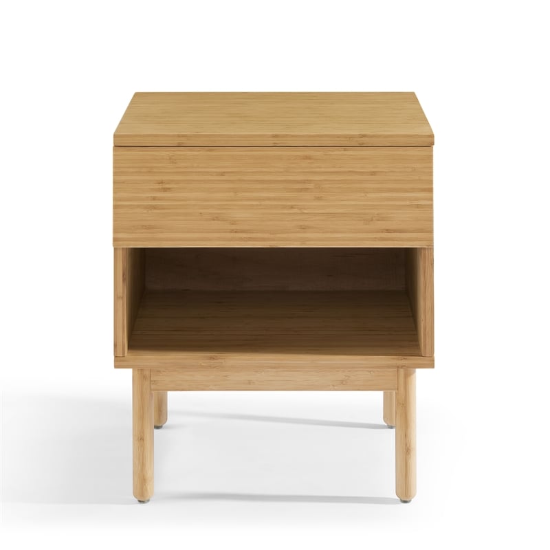 Bamax Ria 1 Drawer Nightstand in Caramelized
