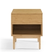 Bamax Ria 1 Drawer Nightstand in Caramelized