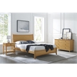 Bamax Willow Queen Platform Bed in Caramelized
