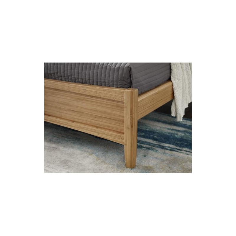 Bamax Willow Queen Platform Bed in Caramelized