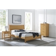 Bamax Willow Eastern King Platform Bed in Caramelized