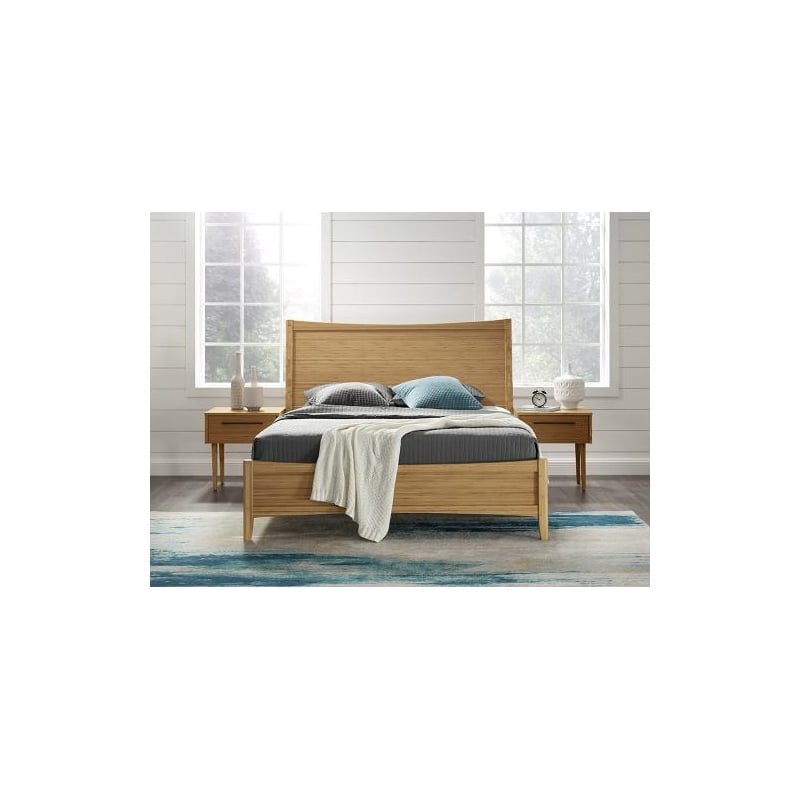 Bamax Willow Eastern King Platform Bed in Caramelized