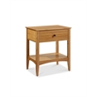 Bamax Willow 1 Drawer Nightstand in Caramelized