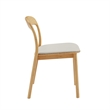 Bamax Layla Chair Leather Seat in Sand (Set of 2)
