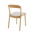 Bamax Layla Chair Leather Seat in Sand (Set of 2)