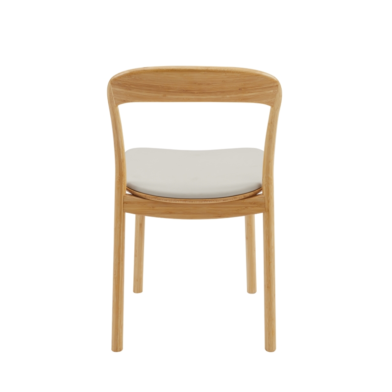 Bamax Layla Chair Leather Seat in Sand (Set of 2)