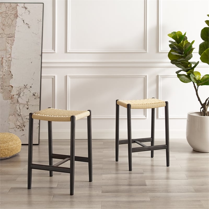 Bamax Nico counter height stool in Charcoal