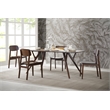 Bamax Dylan Chair in Burgundy (Set of 2)