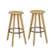 Bamax Jude Bar Height Stool in Golden (Set of 2)