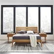 Bamax Tristan Queen Platform Bed in Golden