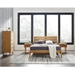 Bamax Tristan Queen Platform Bed in Golden