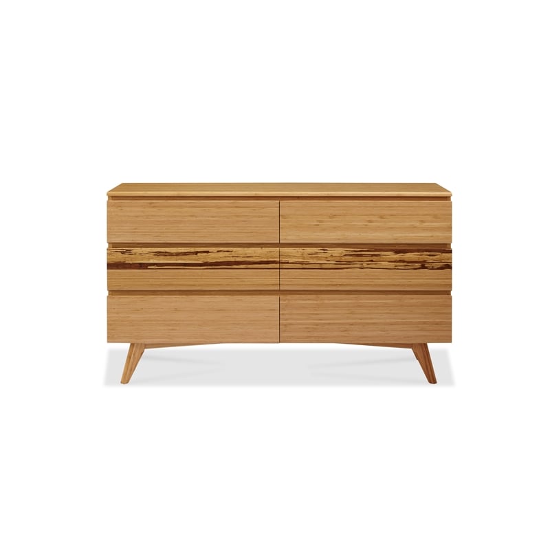 Bamax Sarah Six Drawer Double Dresser in Golden