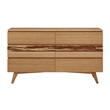 Bamax Sarah Six Drawer Double Dresser in Golden