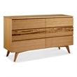Bamax Sarah Six Drawer Double Dresser in Golden