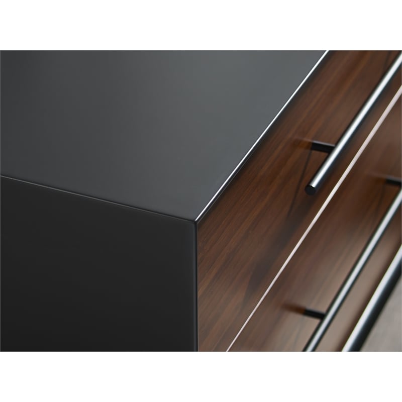 Bamax Landon 4 Drawer Double Dresser in Crimson