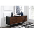 Bamax Landon 4 Drawer Double Dresser in Crimson