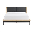 Bamax Spencer King Platform Bed with Fabric in Sand
