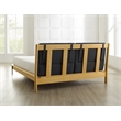 Bamax Spencer King Platform Bed with Fabric in Sand