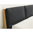Bamax Spencer King Platform Bed with Fabric in Sand