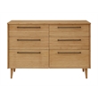 Bamax Tristan Six Drawer Double Dresser in Golden