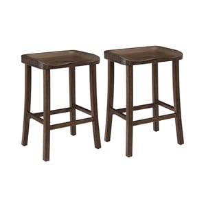 Bamax Piper Counter Height Stool in Coffee (Set of 2)