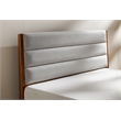 Bamax Dante Upholstered King Platform Bed in Copper