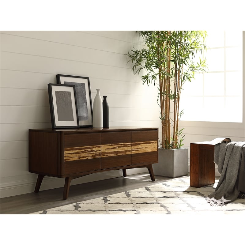 Bamax Sarah Media Cabinet in Burgundy