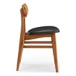 Bamax Coral Dining Chair With Leather Seat in Copper in (Set Of 2)