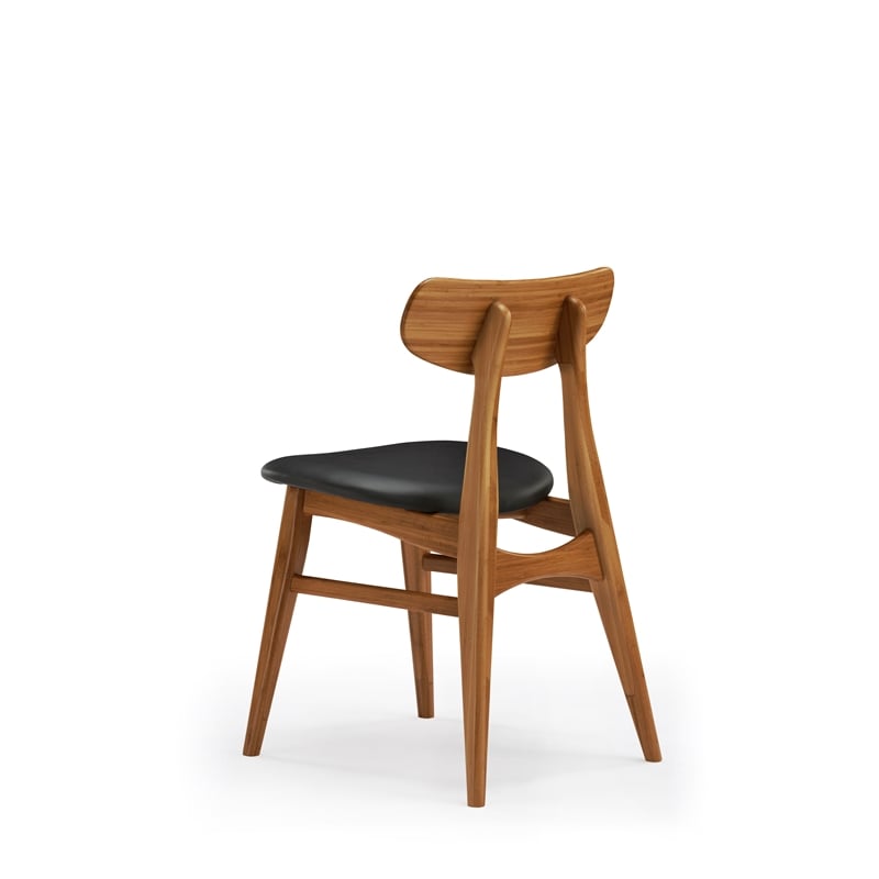 Bamax Coral Dining Chair With Leather Seat in Copper in (Set Of 2)